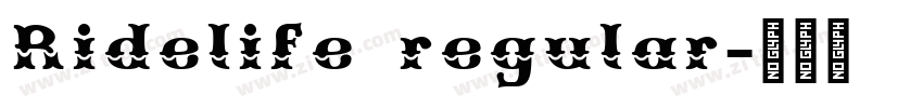 Ridelife regular字体转换